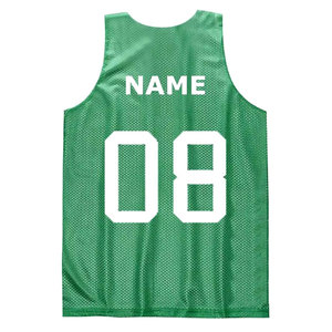 Uniforme de basket-ball pour hommes en maille réversible personnalisée de haute qualité maillot respirant dernier logo imprimé par transfert de chaleur usure bon marché - Product Image 2