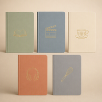 LABON Individuelles A5 Habit Tracker Journal mit Goldfolien-Ikone, 100-Tage-Raster, Soft-Touch-Einband, Salbeigrün, Creme, Terrakotta, Anthrazit Notizbuch