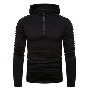 2025 personalizado Venta caliente nueva moda suéter de lana de manga larga 100% algodón sudaderas con capucha para Hombre Sudaderas térmica gruesa polar - Product Image 3