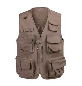 Lienzo personalizado Casual invierno pesca senderismo táctico al aire libre carga fotógrafo Multi bolsillo hombres utilidad chaleco Reversible chalecos - Product Image 6