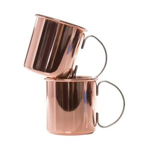 Taza de mula de cobre de primera calidad con brillo brillante y superficie martillada a mano hecha para el servicio tradicional de Bebidas frías - Product Image 4