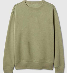 Loose Fit Crewneck Cotton Fleece Puños acanalados y dobladillo Ropa de mujer transpirable Sudaderas con capucha de talla grande Sudaderas Nueva llegada 360g - Product Image 2