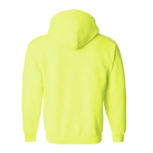 Full Zip Hoodie <b>Men's</b> Fleece <b>Jacket</b> Custom Logo 400gsm Bright Safety Sportswear Zipper Hoody Manufacturer OEM ODM - Product Image 3
