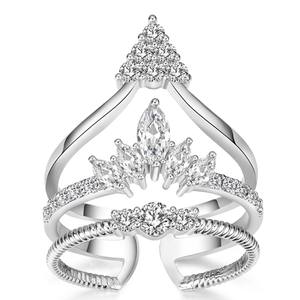 Original 14K oro blanco VVS Moissanite compromiso eternidad anillo corte brillante lujo joyería fina IGI para la boda de las mujeres - Product Image 2