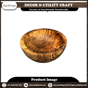 ชุดชามสลัดไม้แกะทำด้วยมือเป็นมิตรต่อสิ่งแวดล้อมชุดชามไม้อเนกประสงค์สำหรับห้องครัวของขวัญ - Product Image 3