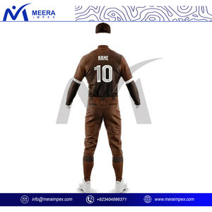 ชุดเครื่องแบบเบสบอลสำหรับผู้ชายแบบมืออาชีพชุดเสื้อและกางเกงพิมพ์ลายซับลิเมชันสามารถกำหนดโลโก้ได้เองผู้จำหน่ายชุดทีมขายส่ง - Product Image 5