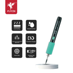 FLYCDI Kit de <span class=keywords><strong>fer</strong></span> à <span class=keywords><strong>souder</strong></span> portable sans fil Chauffage rapide Température réglable Batterie au lithium <span class=keywords><strong>Fer</strong></span> à <span class=keywords><strong>souder</strong></span> rechargeable - Product Image 2