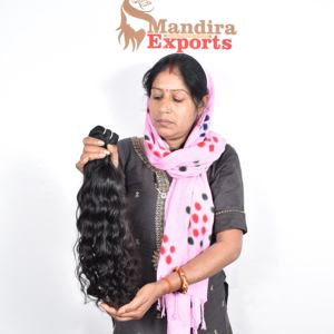 Vente en gros pas cher Remy Extensions de cheveux indiens ondulés Weave Bundles One Donor Raw Virgin Cheveux humains non traités - Product Image 5