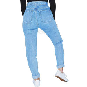 Nuevo Mejor Diseño Mujeres Jeans Ropa Casual OEM Precio al por mayor Ropa de mujer Hecho en fábrica Mujeres Jeans Logotipo personalizado Servicio OEM - Product Image 4