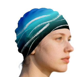 Soft Silicone <b>Swim</b> <b>Hats</b>-Waterproof & Breathable Secure Fit for Adult Training & Competitive Swimming Customizable Sizes & Colors - Product Image 1