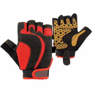ถุงมือหนังสำหรับเล่นกีฬา Rabixo Sports ดีไซน์ล่าสุด แบบมีช่องเปิดนิ้วสำหรับการแข่งเรือและตกปลา รุ่นใหม่ ระบายอากาศได้ดี ทนทาน กันน้ำ กันลื่น - Product Image 4