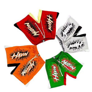 Custom <b>Men</b> Streetwear Custom Print Logo High Quality Drawstring Highstreets Acid Washed Summer Wear Casual Cotton <b>Shorts</b> - Product Image 6