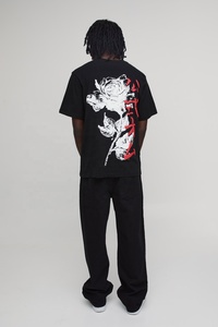 T-shirt court personnalisé pour homme, imprimé numérique, mélange polyester/coton, style décontracté, tissu respirant, 300g, coupe classique, manches courtes - Product Image 2