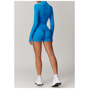 Conjunto Deportivo de Yoga de Otoño de 4 Piezas de Secado Rápido, Leggings de Fitness para Correr, a Prueba de Impactos, Cintura Alta, para Mujer, Ropa Deportiva para Gimnasio y Actividades al Aire Libre - Product Image 5