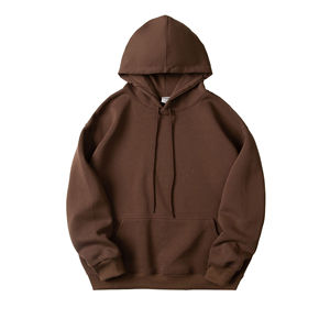 Sudadera con capucha de gran tamaño para hombre 2025, sudadera gruesa de rizo francés con logotipo personalizado, con hombros caídos, con capucha, Invierno 400-500 GSM Fleece - Product Image 1