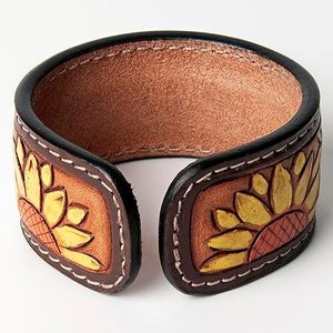 Pulseras de mano de cuero pintadas a mano, superventas, accesorio de moda de uso diario con estilo occidental - Product Image 3