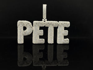 Colgante de Acero Inoxidable con Incrustaciones de Diamantes de Imitación, Estilo Hip Hop para Hombre, Chapado en Plata - Product Image 2