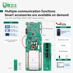 Lws thông minh <span class=keywords><strong>BMS</strong></span> <span class=keywords><strong>Li</strong></span>-<span class=keywords><strong>ion</strong></span> 13S 16S 48V 100A 200A năng lượng lưu trữ LiFePO4 tốc độ <span class=keywords><strong>BMS</strong></span> 16S 200A với Switch/NTC/LCD/BT - Product Image 3