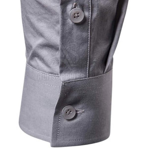 Camisas con botones de servicio OEM para hombre, camisas con botones de diseño de logotipo personalizado para hombre, camisas transpirables con botones para hombre - Product Image 6