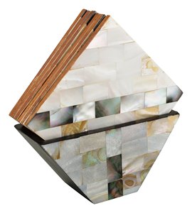 Handcrafted Marble <b>Coasters</b> with Brass Inlay <b>6</b> Custom Wood <b>Coaster</b> <b>Set</b> with Handmade Bone <b>and</b> Brass Inlay Made in India - Product Image 6