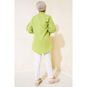 Camisa Bordada Detallada Verde Pistacho - Product Image 2