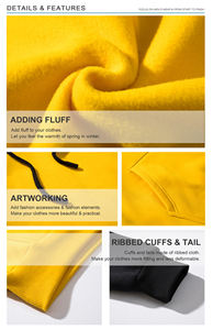 Sudaderas con capucha en blanco personalizadas baratas de gran calidad, sudaderas de cuello redondo, suéter para hombre, sudadera de manga larga con forro polar - Product Image 5