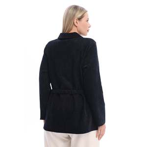 เสื้อแจ็คเก็ตไลโอเซลล์สีกรมท่า ขนาดใหญ่พิเศษ แบบทอ - Product Image 6