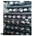 Tissus en stock de couleur unie en polyester et élasthanne de Corée, teinture unie, doux pour les vêtements féminins, robe, chemisier, couture, haute qualité - Product Image 5