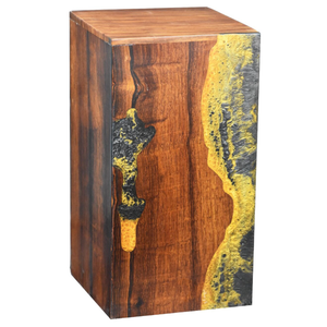 Vente en gros d'urne de crémation artistique en bois et résine Ocean Wave Urne funéraire faite à la main pour les cendres Boîte à souvenirs commémorative unique par AYAANS - Product Image 5