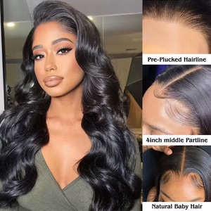 Vague de corps vietnamienne 24 pouces 100% vierge Machine Double trame Super Double dessiné perruques Raw Remy cheveux faisceaux pour les femmes noires - Product Image 6