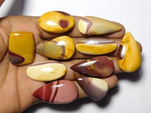 10 pièces naturel Mookaite pierres précieuses Lot poli à la main Mookaite Cabochons pierres en vrac pour la fabrication de bijoux 232 Cts - Product Image 4