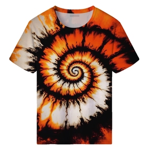 Drop shoulder personalizado tie Dye camiseta unisex tie Dye camiseta fabricación en blanco sublimación tie Dye camisetas - Product Image 3
