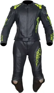 Chaqueta de Motociclismo de Cuero Estampado Transpirable de Alta Calidad y Diseño Exclusivo para Adultos con Opciones Personalizables - Product Image 6