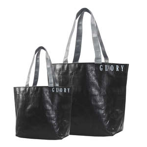 Sac à provisions non tissé en PET recyclé fourre-tout à sublimation laminé fabricant vietnamien pour la commande en gros de supermarché conception personnalisée - Product Image 3