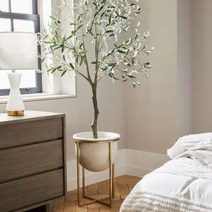 ไม้ตกแต่งกระถางต้นไม้ทำจากเหล็กเคลือบผงชุบทองสำหรับตกแต่งบ้านในสวนหรูหราปรับแต่งได้ - Product Image 2