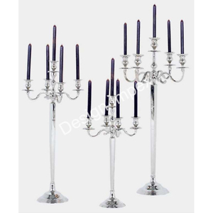 Aluminium Candle Holders Stand Best Selling Candlestick Stand Rust Free Metal Nickel Plated Elegant Candle Holder Hot <b>Sale</b> - Product Image 2
