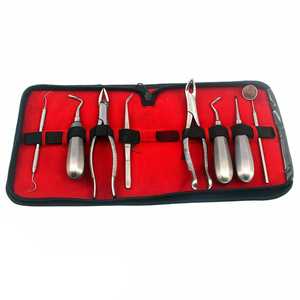 Kit de 8 Instrumentos Quirúrgicos Ortopédicos de Acero Inoxidable, Fuente de Alimentación Manual, Juego de Elevadores y Fórceps para Extracciones Dentales - Product Image 4