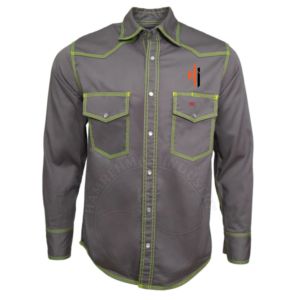 100% algodón manga larga FR camisa de soldadura transpirable resistente al fuego reflectante seguridad duradera alta Shopour ropa protectora - Product Image 6