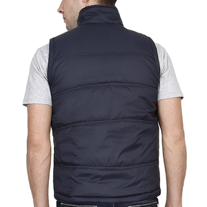 Doudoune sans manches vestes pour hommes gilet chaud rembourré style vêtements d'extérieur d'hiver léger isolé corps plus chaud en gros gilet bouffant - Product Image 2