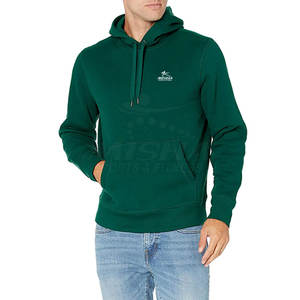 2025 última moda para hombres High Street Hoodie patrón sólido 100% algodón estilo informal duradero para invierno - Product Image 3