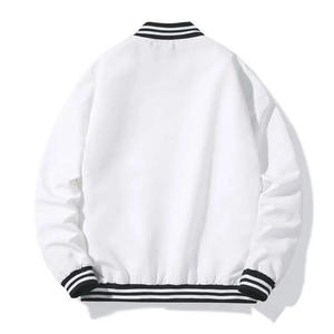 Veste universitaire unisexe en laine pour l'hiver, personnalisable avec logo brodé, respirante, écologique et à séchage rapide, vente en gros - Product Image 2