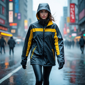 Chaqueta de lluvia de alta calidad para mujer 100% Nylon Spandex chaqueta cortavientos para mujer senderismo chaqueta de montaña para mujer - Product Image 1