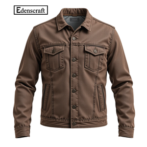Veste en jean tendance pour homme avec design moderne, tenue décontractée toutes saisons pour activités de plein air, tissu de haute qualité - Product Image 2