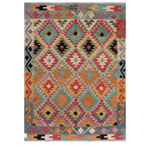 Alfombra Imaco Rugs Maimana Afganistán Kilim, 207 x 155 cm, Juego de Alfombras - Product Image 1