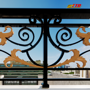 ผู้ผลิตในเวียดนามสำหรับระเบียงเหล็กดัดที่กำหนดเองด้วยเส้นโค้งที่ทันสมัยและการเคลือบผงที่ยาวนานสำหรับพื้นที่กลางแจ้ง - Product Image 5