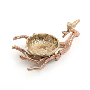 Cuenco decorativo de Metal elegante hecho a mano, estilo de exhibición moderno ecológico para sala de estar, interiores tradicionales para el hogar - Product Image 2