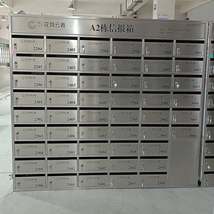 Đa đơn vị Bưu Chính hộp letterbox ngoài trời kim loại thường vụ có thể khóa căn hộ xây dựng thương mại Hộp Thư - Product Image 3