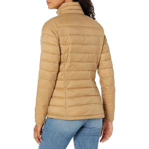 Chaqueta acolchada de invierno de alta calidad para mujer, diseño personalizado, forro de seda transpirable, relleno de algodón, patrón sólido, precio al por mayor crudo - Product Image 2