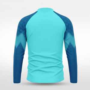 Pull-over de performance pour homme, léger, respirant, imprimé, réversible, anti-UV, grande taille, pour l'entraînement - Product Image 4