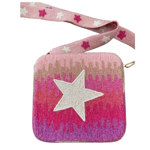 Bolso de mano bordado con cuentas de semillas rojas y doradas, bolso de mano con cuentas, diseño intrincado, motivo Floral artesanal, Cuentas pequeñas cosidas a mano - Product Image 1